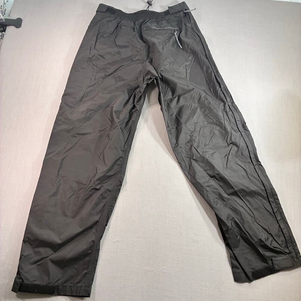 Red Ledge Motorcycle Rain Pants Men's M Black Waterproof Over Pants Zip Leg